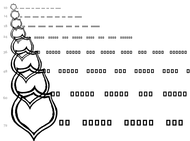 Frames 'n Riboons font waterfall